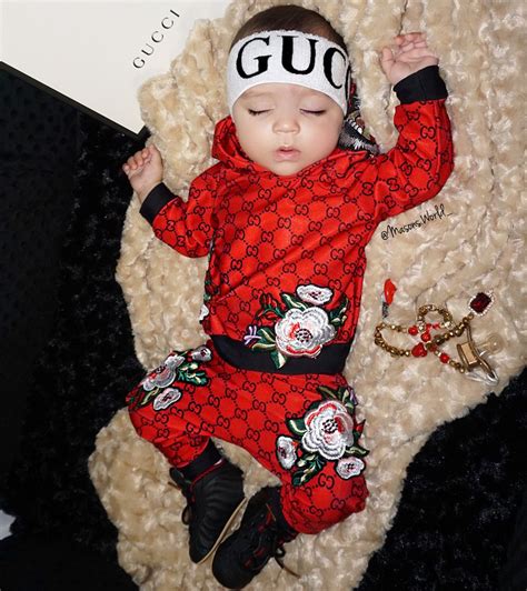 baby gucci set|designer babies wearing Gucci.